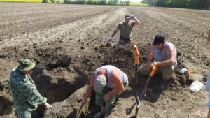 В августе месяце начались полевые поисковые работы второго этапа  в рамках Межрегиональная Вахта Памяти «Фронтовая память Дона»