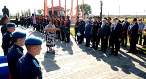 27 августа на Алее Памяти нового музейного комплекса «Самбекские высоты» состоялось торжественное захоронение останков 54 советских воинов