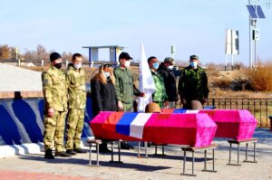 В Обливском районе перезахоронили останки 22 советских воинов